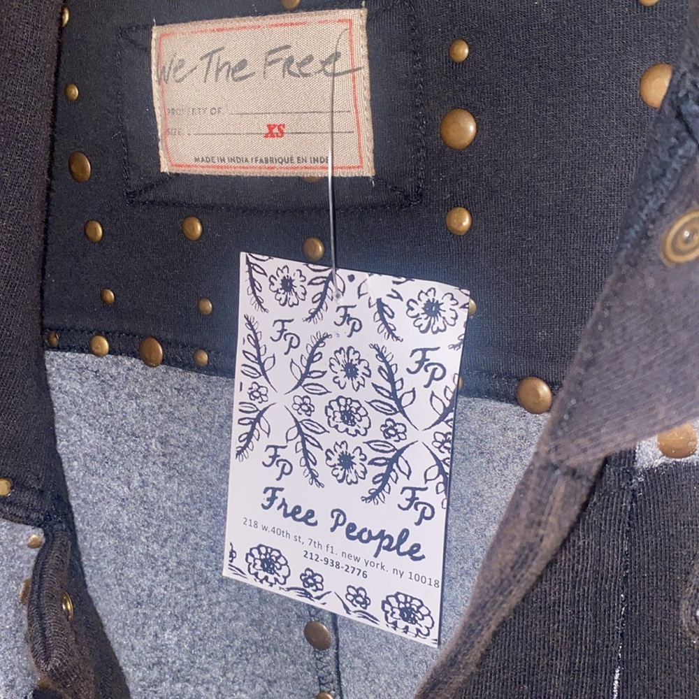 Free People x We The Free Keepin' On Trucker Jacket NWT Rare - Picture 5 of 9